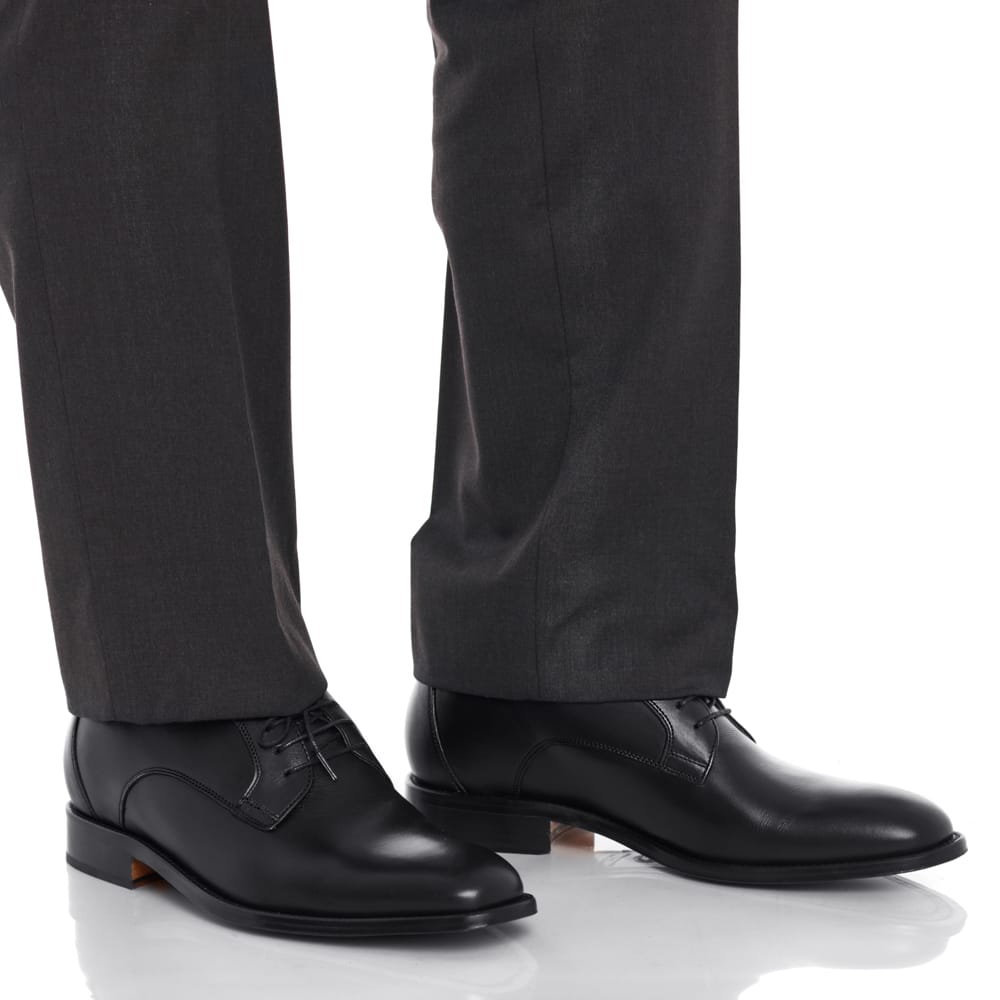 Height increasing shoes. Tafilete calfskin exterior. Interior fully lined in fine leather.