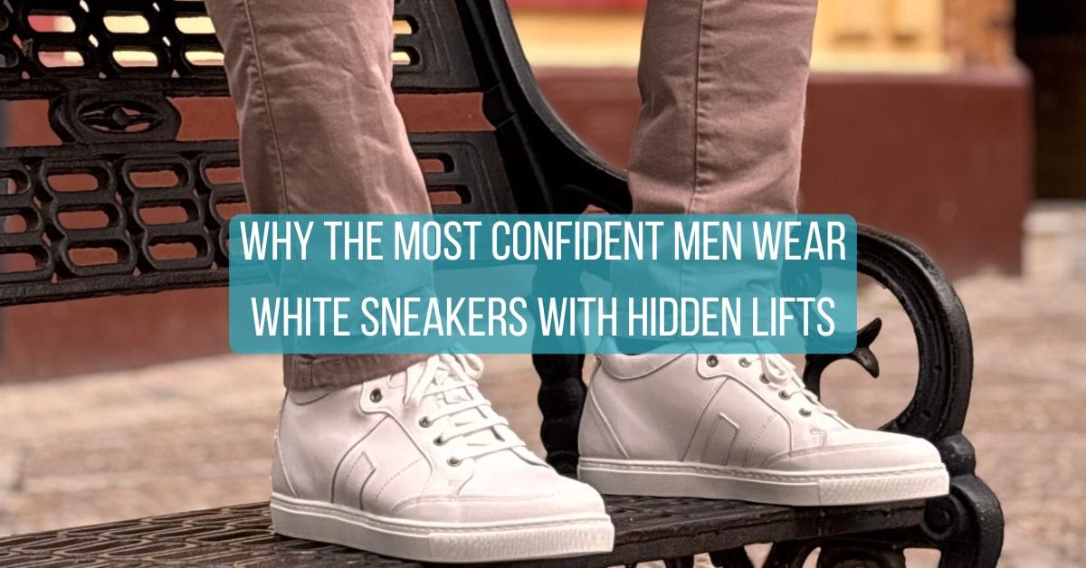 Why the Most Confident Men Wear White Sneakers with Hidden Lifts